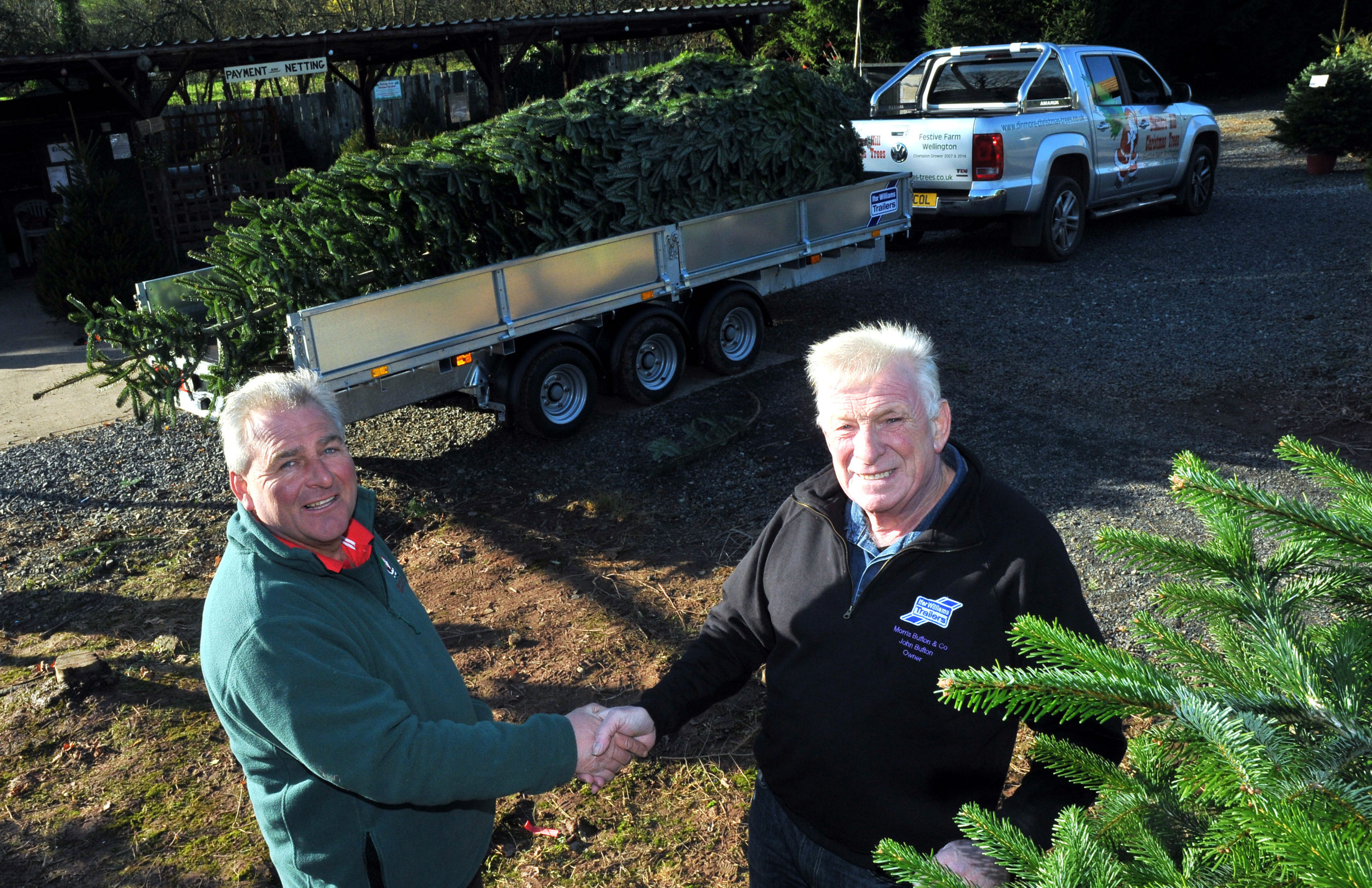 Colin Griffith of Dinmore Hill Christmas Tree thanks John Bufton.