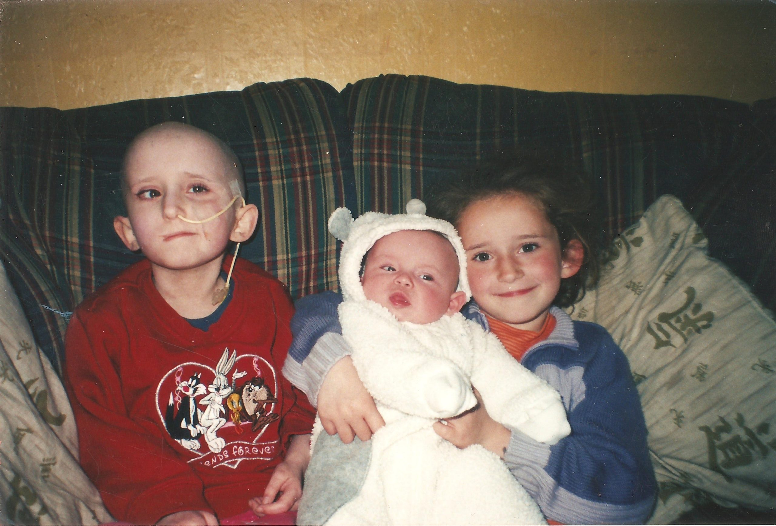 Rebekah on left, Lauren on right and Emily as a baby