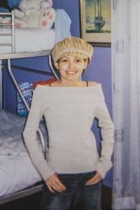 Nicola is pictured at home shortly before she passed away aged 15.