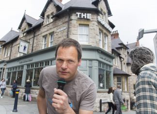 Pictured is Dave Rothnie, an award-winning comic who has started a comedy night once a month at the Station Pub in Colwyn Bay.