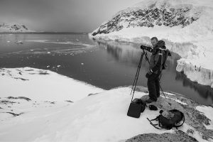 landscape photographer Joe Cornish, pictured in the Artic, who will be speaking at Cambrian Photography's photo show in Colwyn Bay in May CREDIT: Joe Cornish