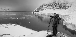 landscape photographer Joe Cornish, pictured in the Artic, who will be speaking at Cambrian Photography's photo show in Colwyn Bay in May CREDIT: Joe Cornish