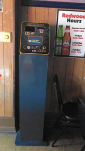 Operators say they look for locations that are open long hours when locating bitcoin machines in places such as Eaton's Redwood Inn in Elgin.