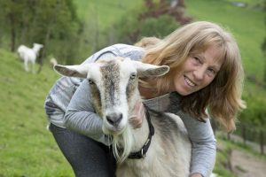 Carol Allen who makes soaps and skin care products from goat milk.