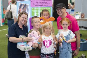 Cartrefi Conwy Big Day Out 2018; Pictured is Emma Osborne and Gwynne Jones from Cartrefi Conwy with Cayden Keeman, Lexi and Lacey Lee and Alysha Turner.